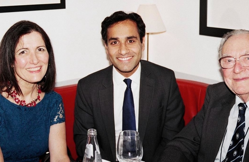 Rehman Chishti MP, Sir Ronald Halstead CBE and Melissa Crawshay Williams.  Photo credit:  LONDRA SERA
